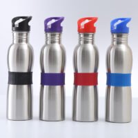 Single wall stainless steel bottle