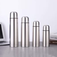 Wholesale stainless steel double-layer vacuum bullet head insulated cup, portable 1L vacuum double-layer gift cup, foreign trade cup